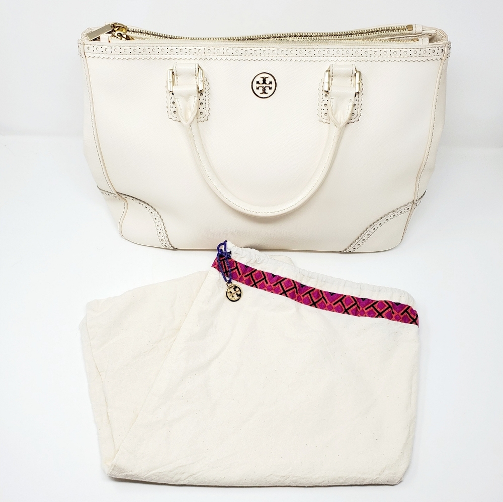 Tory Burch Robinson Spectator Bag Cream🍦